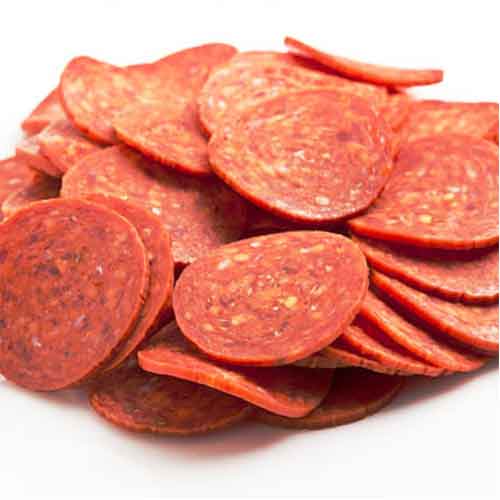 Lajas de pepperoni